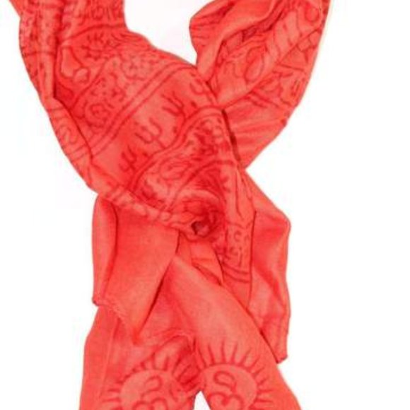 Primordial Om & Ganesha Printed Scarf - Picture 3 of 3